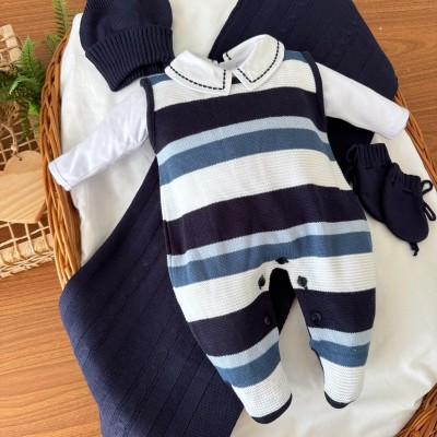  Saída de Maternidade David - Azul Marinho